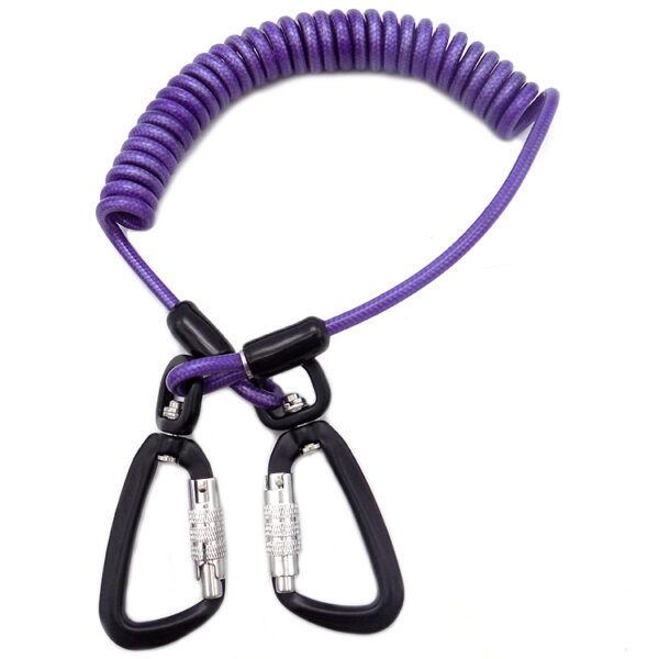 super heavy duty wire lanyards with screwgate carabiners for working at height - Image 4