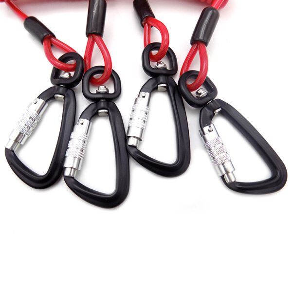 super heavy duty wire lanyards with screwgate carabiners for working at height - Image 7