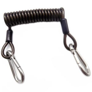 stainless steel coil lanyard tether