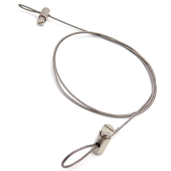 1.5mm Zinc Plated Wire Rope Loop Clamp Grip 1mm - 1.5mm Cable - Image 4