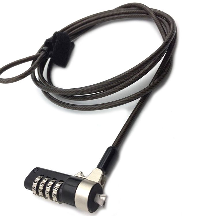 CP001- 4-Digit Combination Laptop Cable Lock, Anti-Theft Security Cable ...